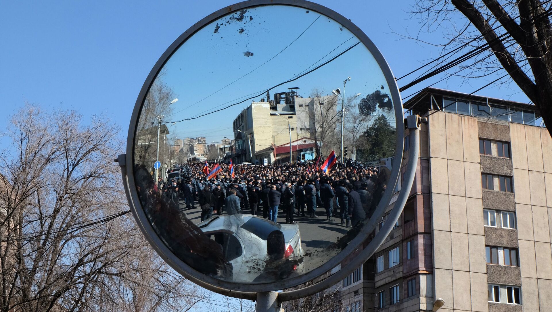 Une manifestation de l'opposition à Erevan, le 26 février 2021 - Sputnik Afrique, 1920, 26.02.2021