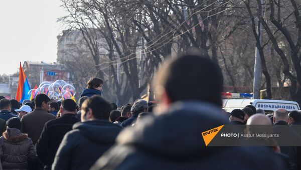 Manifestation à Erevan, le 6 mars - Sputnik Afrique