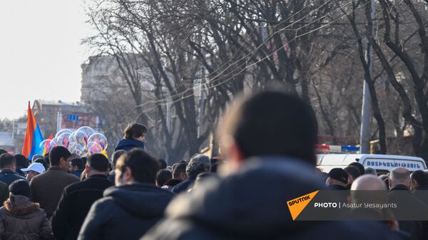 Manifestation à Erevan, le 6 mars - Sputnik Afrique