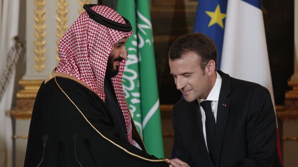 Conférence de presse conjointe d'Emmanuel Macron et Mohamed Ben Salmane - Sputnik Afrique