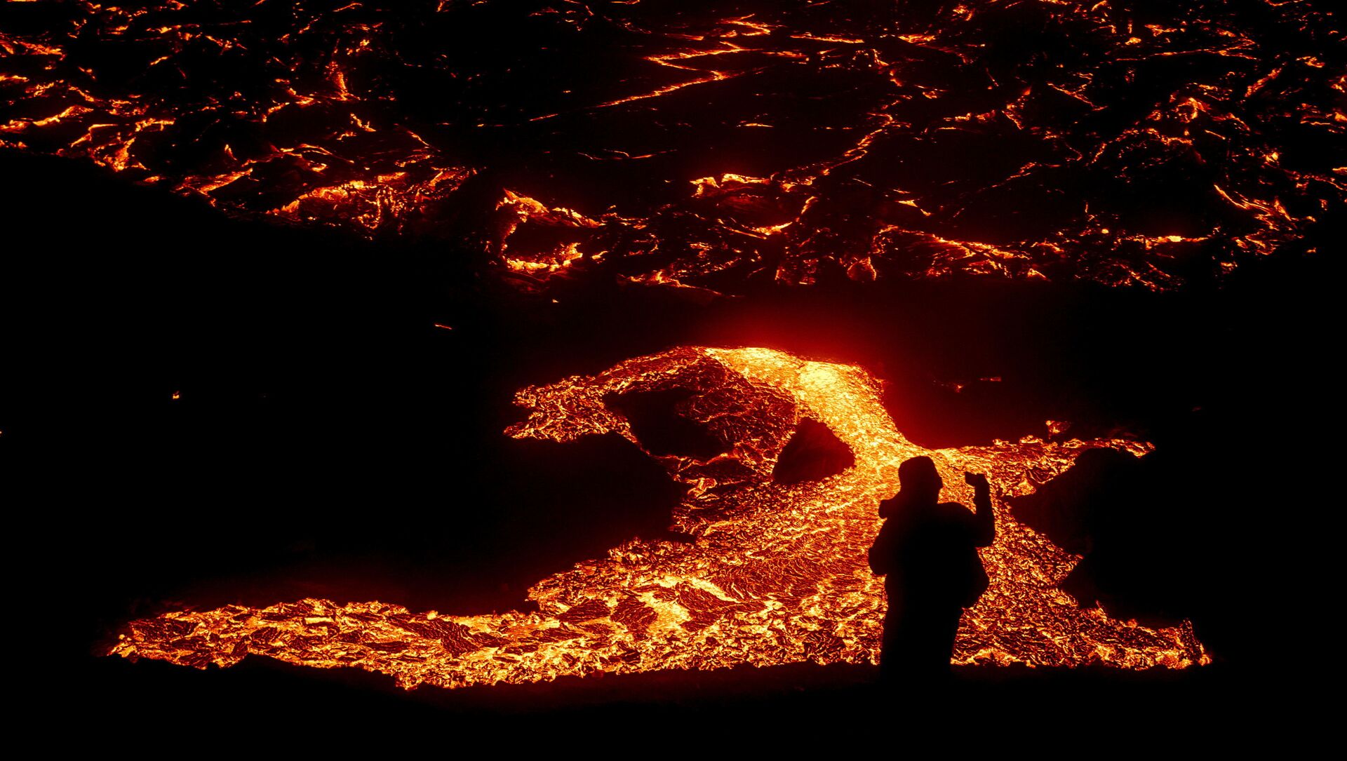 Le volcan Fagradalsfjall en éruption - Sputnik Afrique, 1920, 21.03.2021