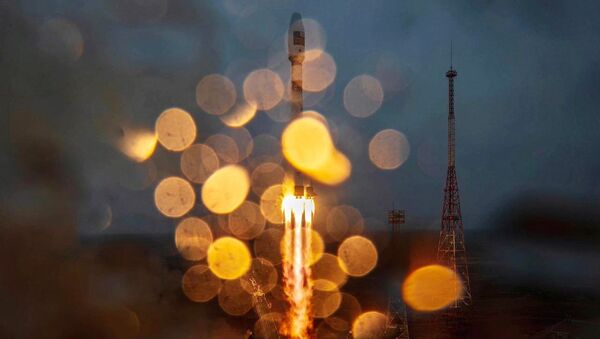 Lancement de la fusée Soyouz 2.1a avec l'étage de propulsion Fregat, le 22 mars 2021 au cosmodrome de Baïkonour - Sputnik Afrique