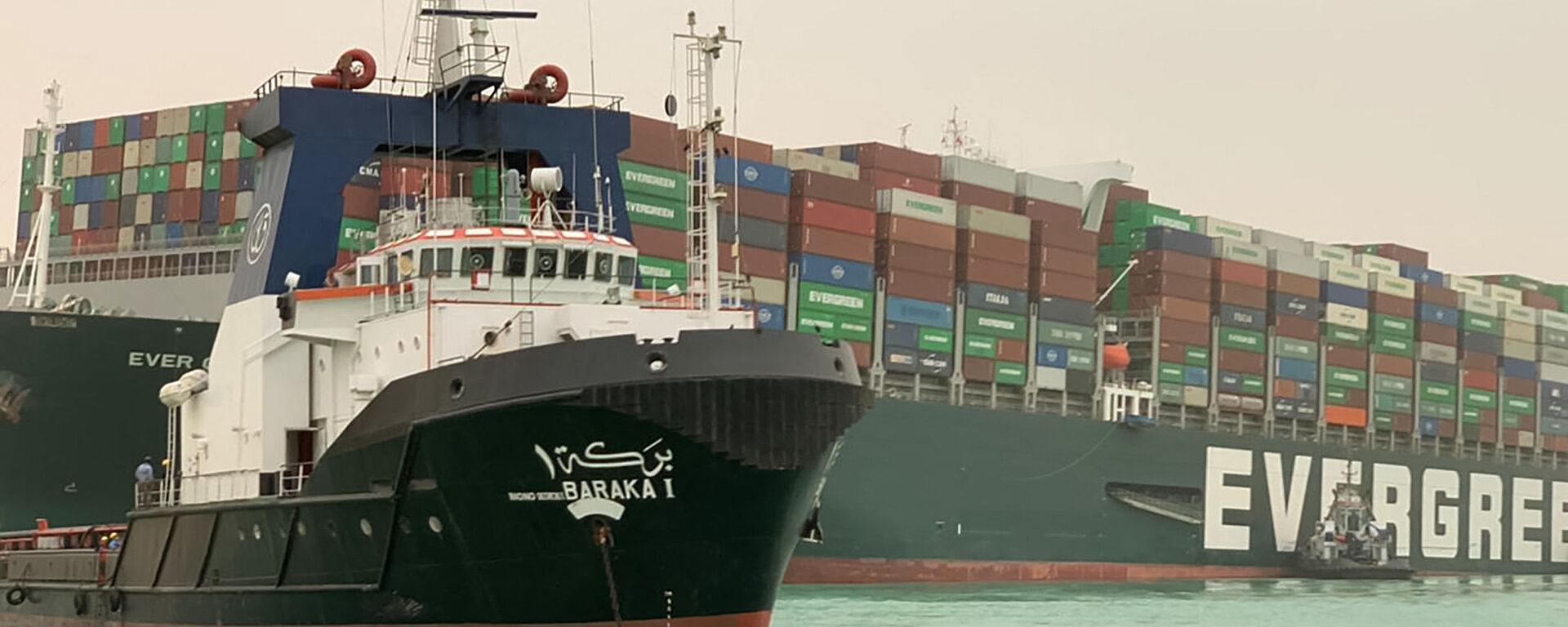 L'Ever Given dans le canal de Suez - Sputnik Afrique, 1920, 25.03.2021