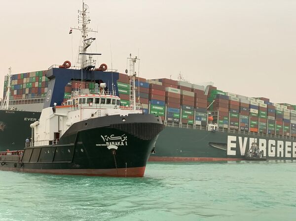 Embouteillage de navires au canal de Suez

 - Sputnik Afrique