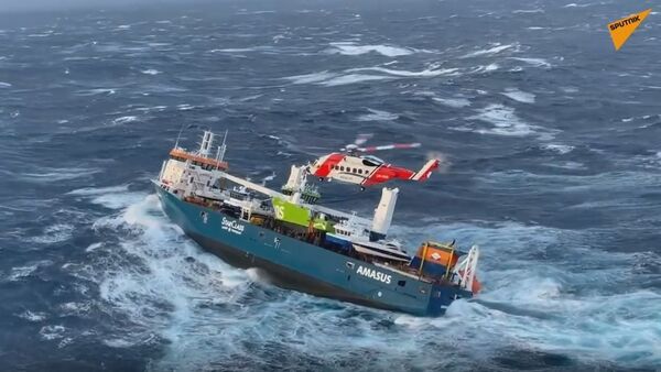 Sauvetage de l’équipage d’un cargo hors de contrôle en mer de Norvège - Sputnik Afrique