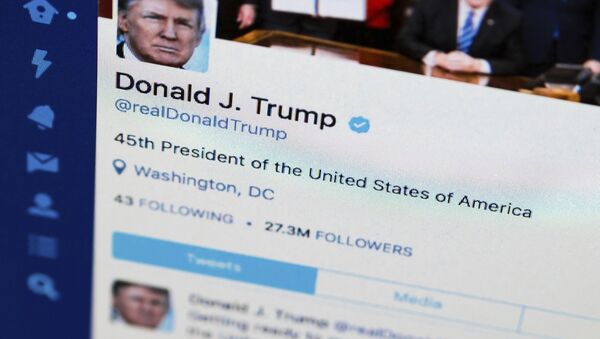 Compte twitter de Donald Trump (photo d'archive) - Sputnik Afrique