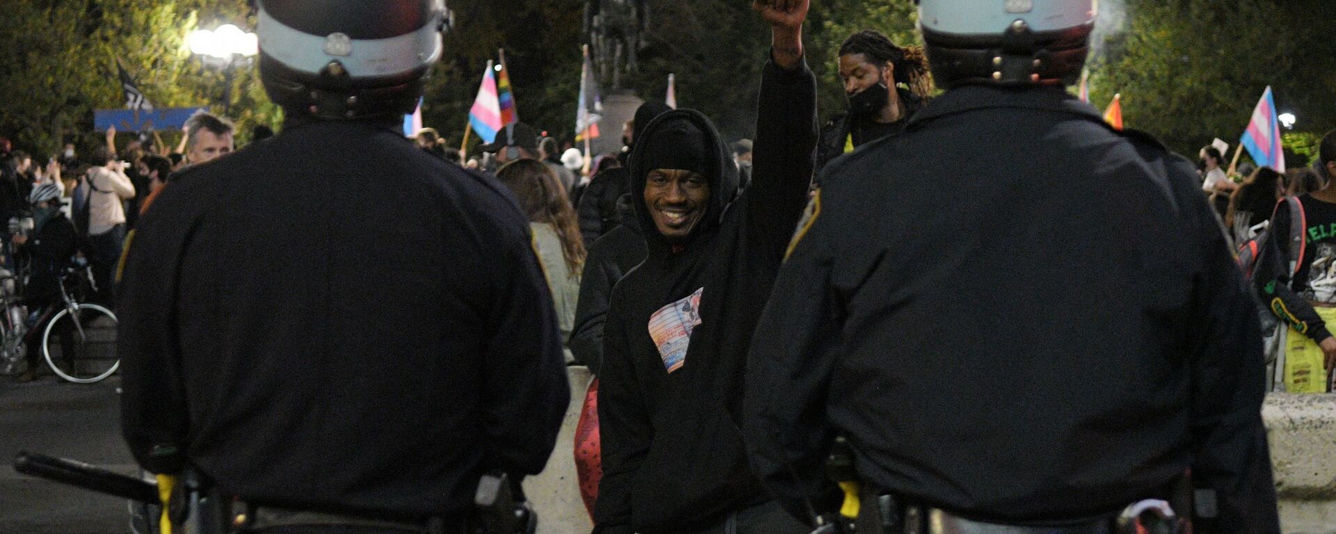 La police américaine lors d'une manifestation BLM  - Sputnik Afrique, 1920, 12.04.2021