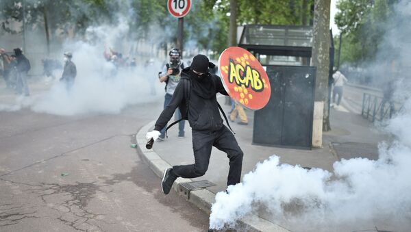 Une manifestation anti police à Nantes, juin 2016 - Sputnik Afrique