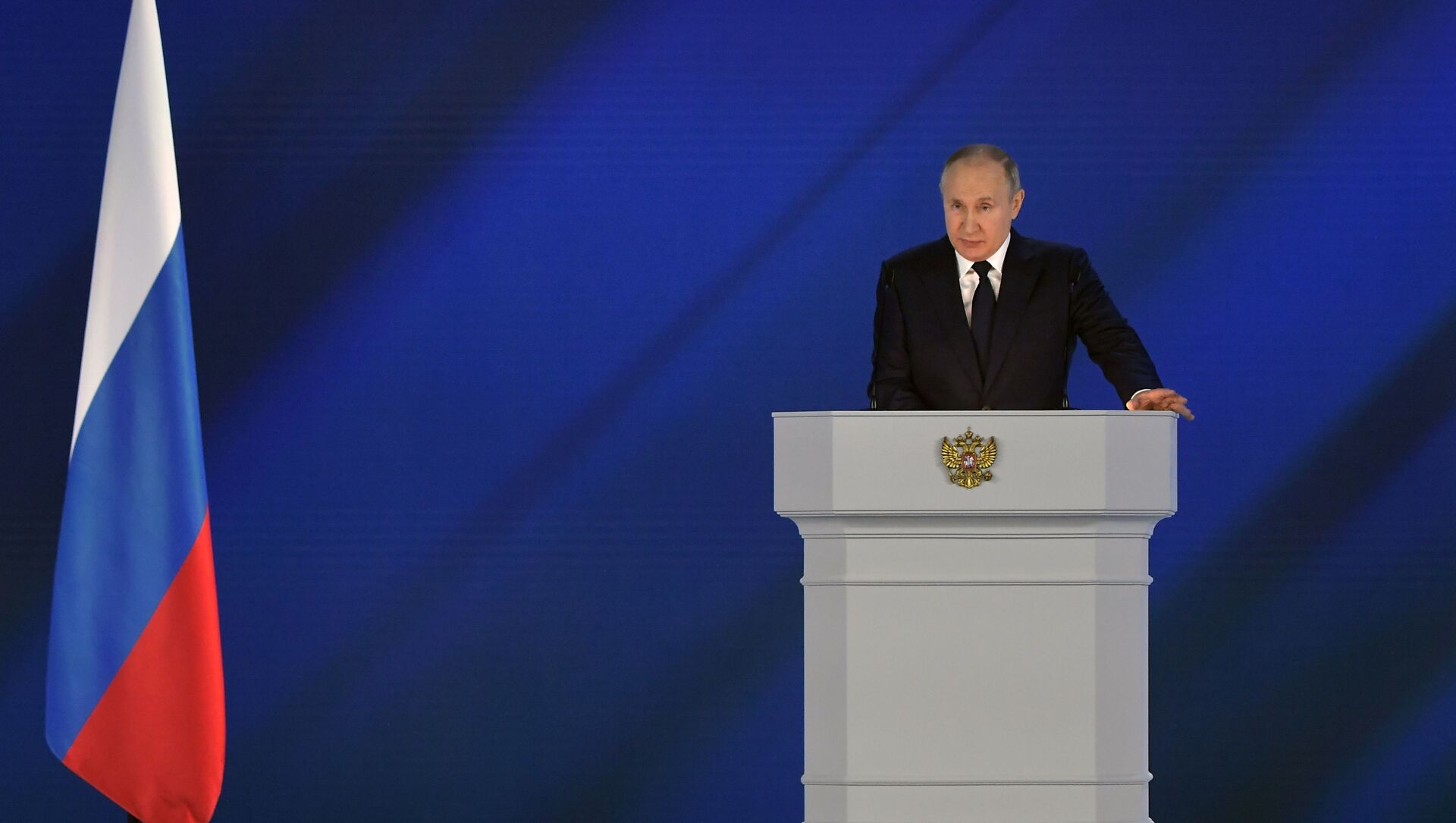 Vladimir Poutine s'adresse à l'Assemblée fédérale, le 21 avril 2021 - Sputnik Afrique, 1920, 21.04.2021