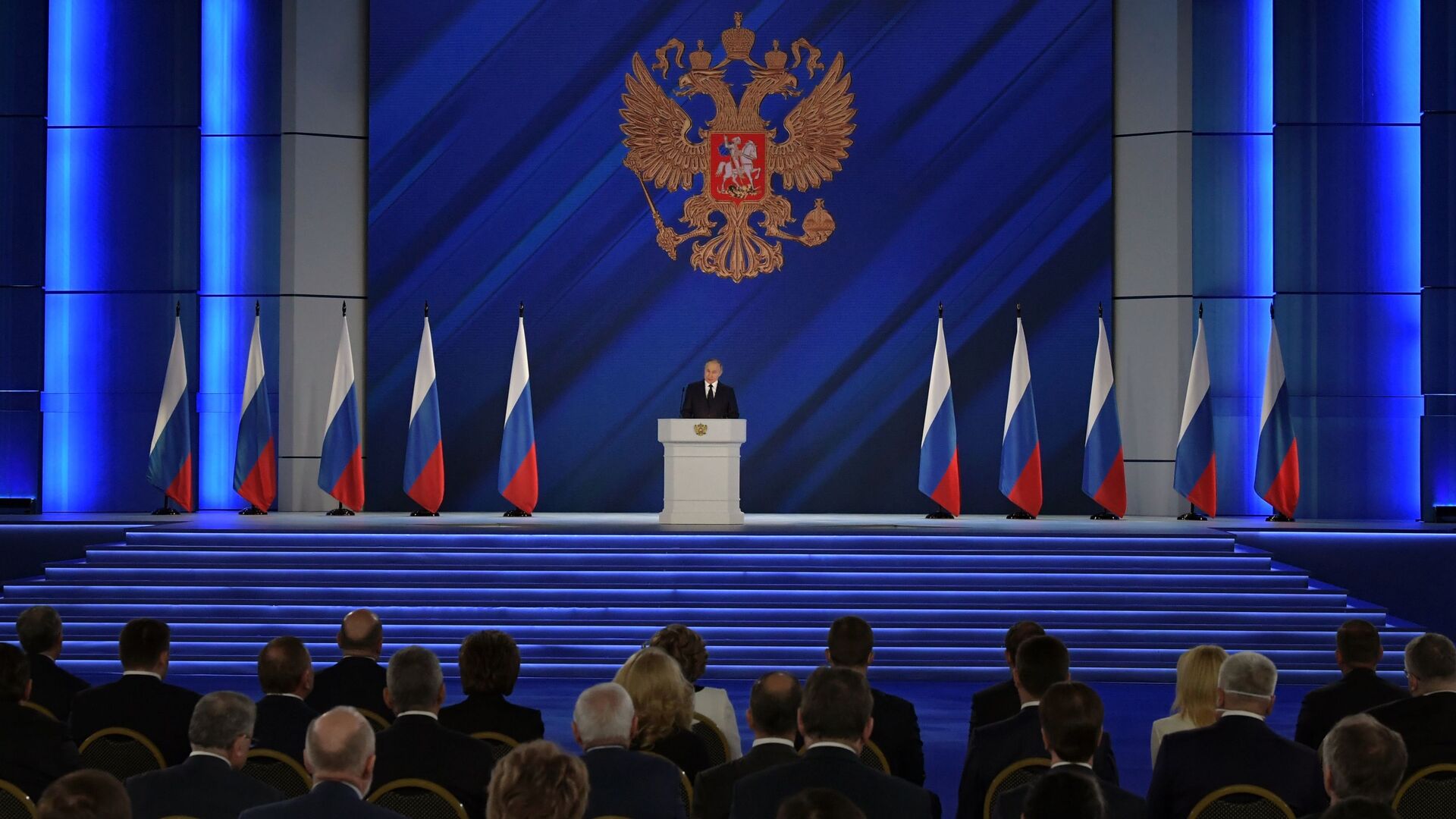 Vladimir Poutine s'adresse à l'Assemblée fédérale, le 21 avril 2021 - Sputnik Afrique, 1920, 21.02.2023