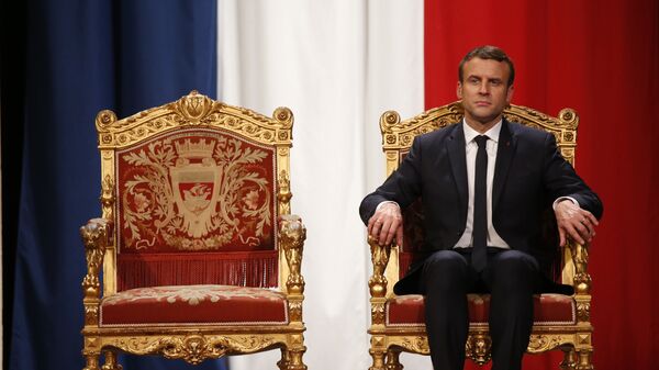 Le Président de la République française Emmanuel Macron à l'Hôtel de Ville de Paris, mai 2017 - Sputnik Afrique