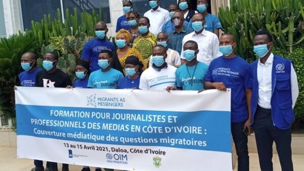 Côte d'Ivoire, Migrants as messengers, formation pour journalistes et professionnels des médias - Sputnik Afrique