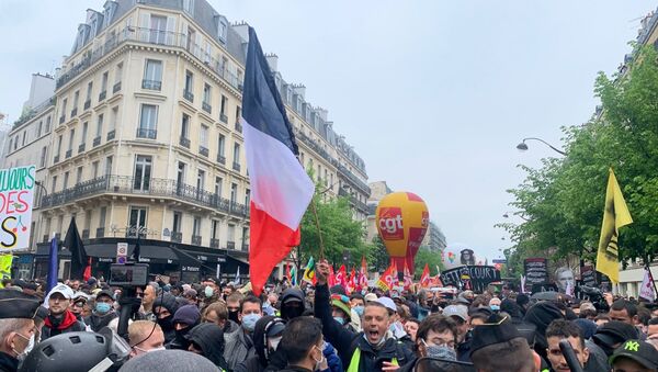 Manifestation du 1er mai à Paris, en 2021 - Sputnik Afrique