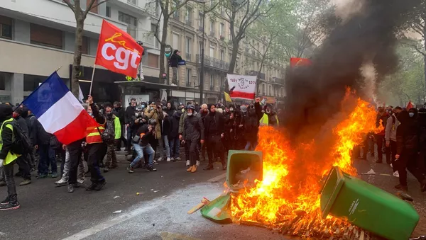 Manifestation du 1er mai à Paris, 2021 - Sputnik Afrique