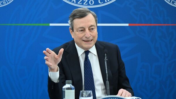 Le Premier ministre italien Mario Draghi - Sputnik Afrique