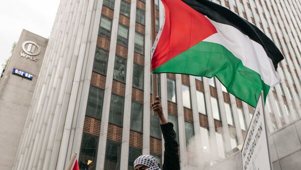 Une manifestation de soutien aux Palestiniens à New York, 11 mai 2021 - Sputnik Afrique