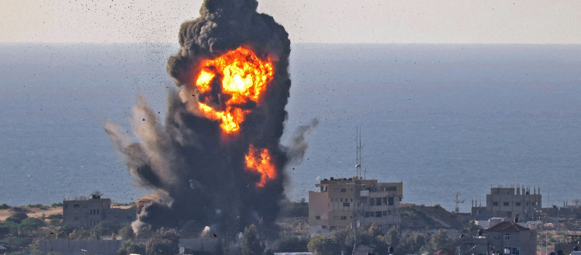 Bombardement israélien dans la bande de Gaza, le 13 mai 2021 - Sputnik Afrique, 1920, 14.05.2021