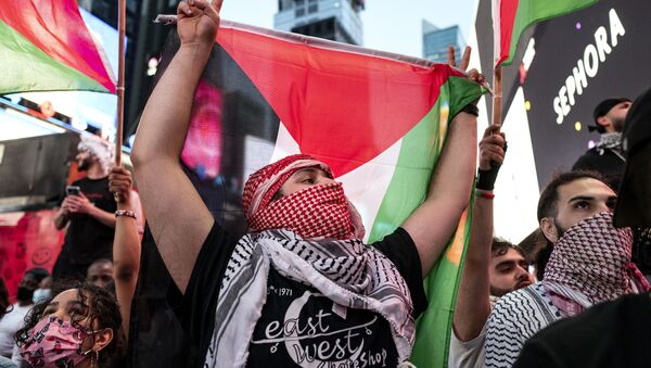 Une manifestation pro-palestinienne à New York le 20 mai 2021 - Sputnik Afrique