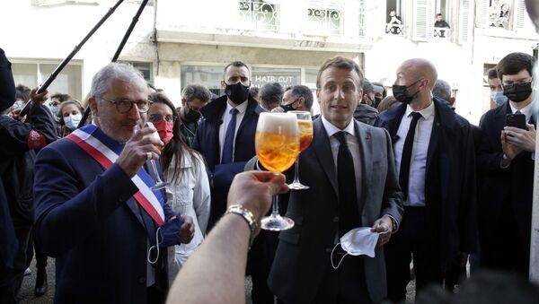 Emmanuel Macron à Nevers, le 21 mai 2020 - Sputnik Afrique