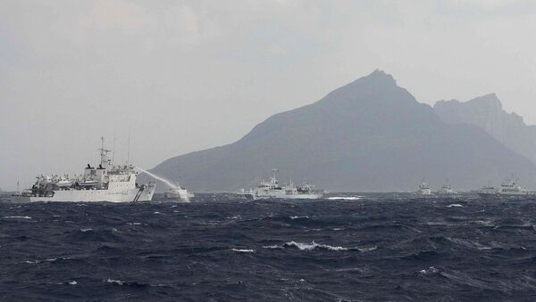 Des navires taïwanais près des îles Senkaku, le 25 septembre 2012  - Sputnik Afrique