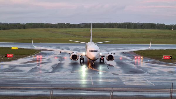 L'avion Ryanair  atterrit à l'aéroport de Vilnius, en Lituanie, le 23 mai 2021 - Sputnik Afrique