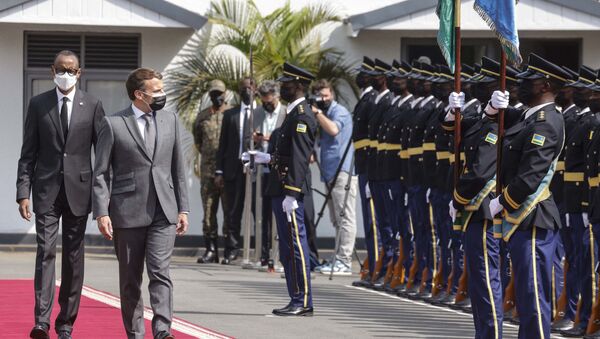 La visite d'Emmanuel Macron au Rwanda, le 27 mai 2021. - Sputnik Afrique