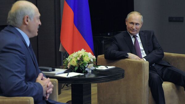 Vladimir Poutine et Alexandre Loukachenko - Sputnik Afrique