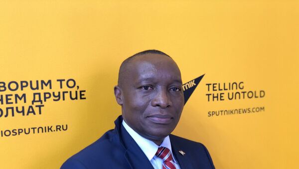 Edouard Bizimana, ambassadeur du Burundi en Russie au Forum économique international de Saint-Pétersbourg 2021 - Sputnik Afrique