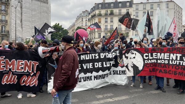 Une manifestation en mémoire de Clément Méric à Paris, le 5 juin 2021 - Sputnik Afrique