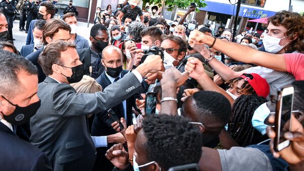 Emmanuel Macron dans la Drôme - Sputnik Afrique
