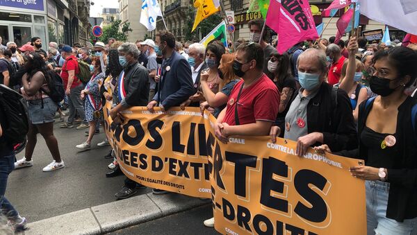 «Une marche des libertés» pour «combattre les idées d’extrême droite» se tient à Paris, le 12 juin 2021 - Sputnik Afrique