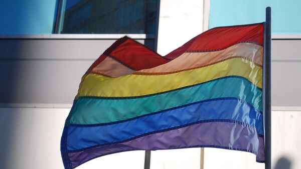 Un drapeau LGBT+ - Sputnik Afrique