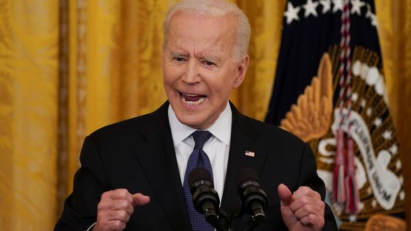 Président des États-Unis Joe Biden dans la Maison-Blanche - Sputnik Afrique