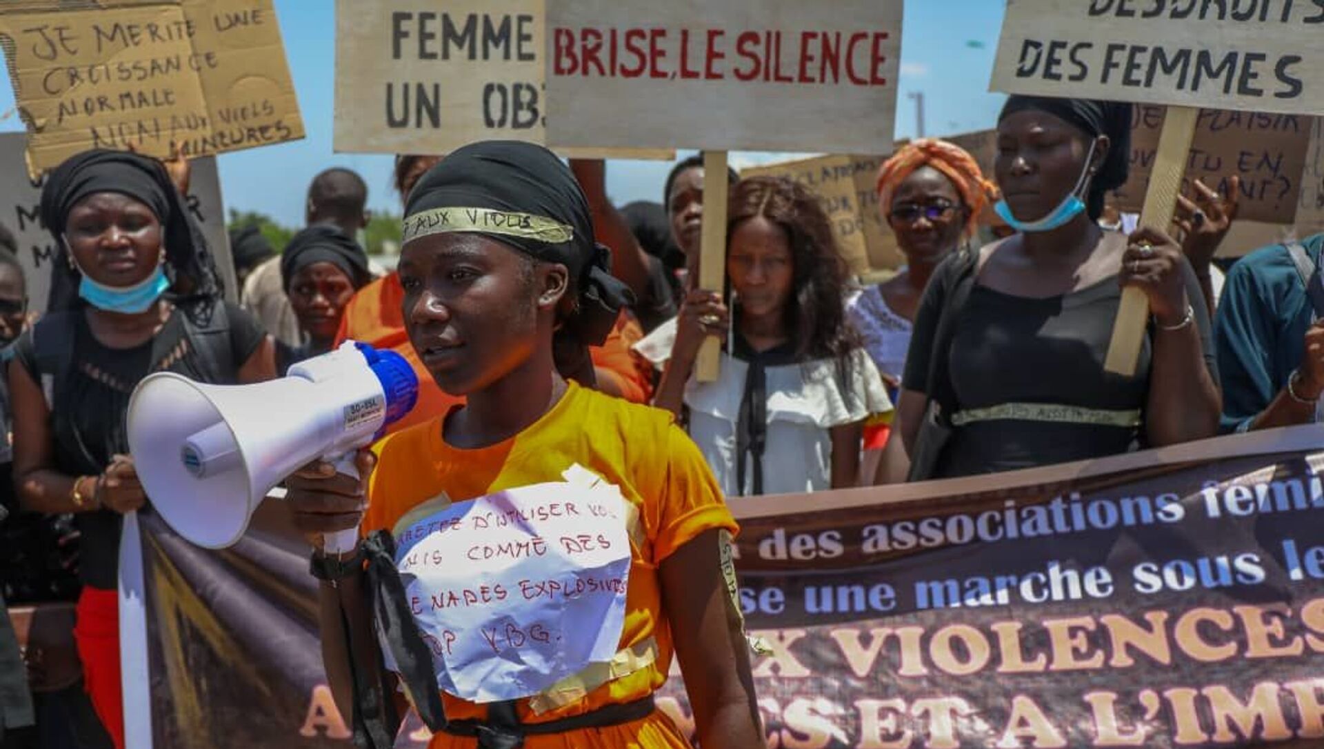 La première marche contre les violences basées sur le genre autorisée au Tchad s’est déroulée le 21 juin.  - Sputnik Afrique, 1920, 23.06.2021
