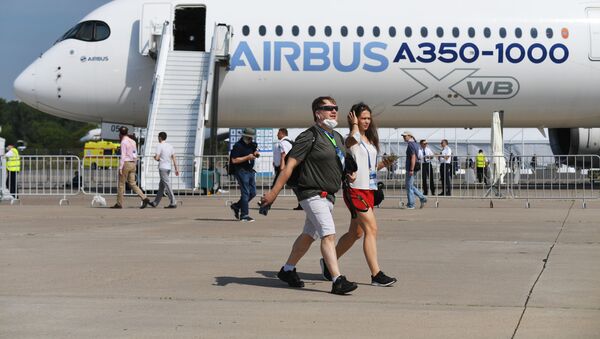 Airbus A350-1000. Le salon aérospatial MAKS-2021 - Sputnik Afrique