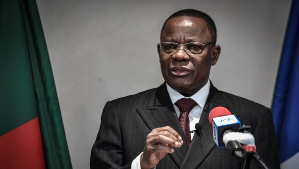 Maurice Kamto, leader de l'opposition camerounaise, lors d'une conférence de presse à Paris le 30 janvier 2020 - Sputnik Afrique