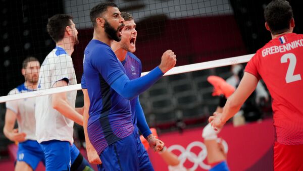 Match France-Russie au tournoi olympique de volleyball à Tokyo - Sputnik Afrique