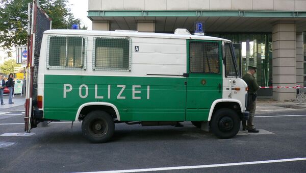 Un véhicule de police à Berlin (image d'illustration) - Sputnik Afrique