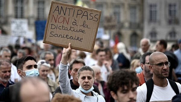Manifestation anti pass sanitaire à Bordeaux - Sputnik Afrique