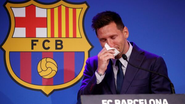 Messi en larmes lors de ses adieux  - Sputnik Afrique