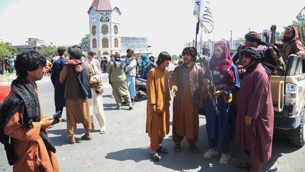 Des talibans à Kaboul (photo d'archives) - Sputnik Afrique