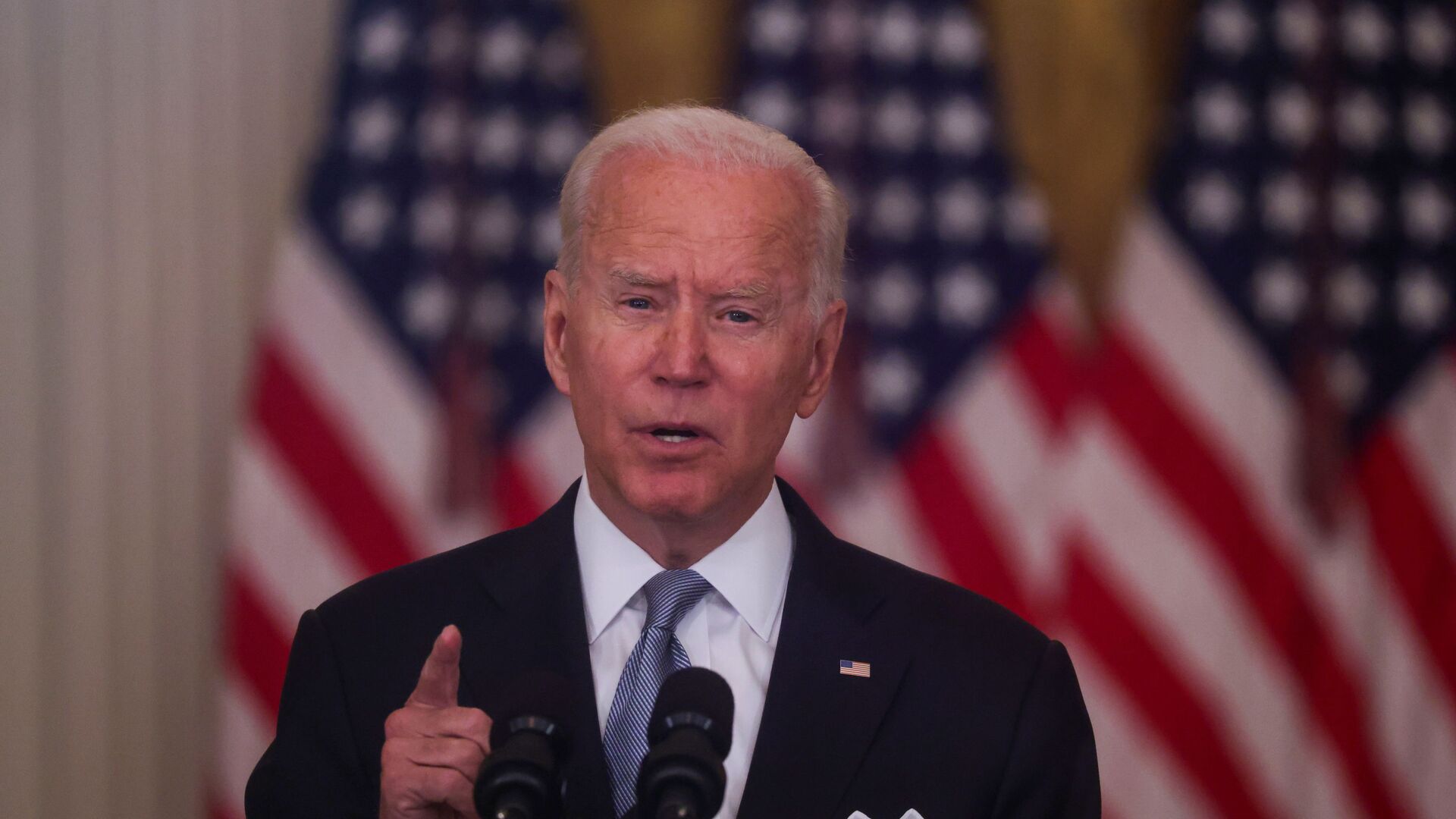 Le Président américain Joe Biden faisant un discours sur la situation en Afghanistan le 16 août 2021 - Sputnik Afrique, 1920, 17.08.2021
