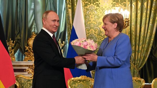 La rencontre Merkel-Poutine - Sputnik Afrique