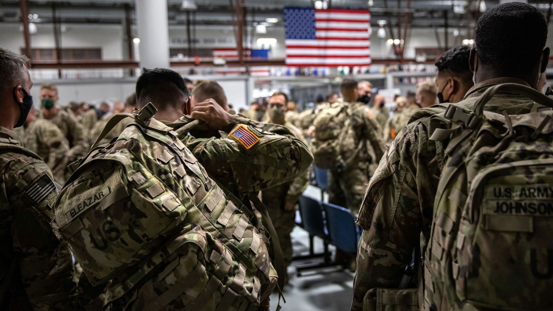Des militaires US arrivent à Fort Drum, près de New York, après avoir passé neuf mois en Afghanistan en 2020 - Sputnik Afrique, 1920, 02.09.2021
