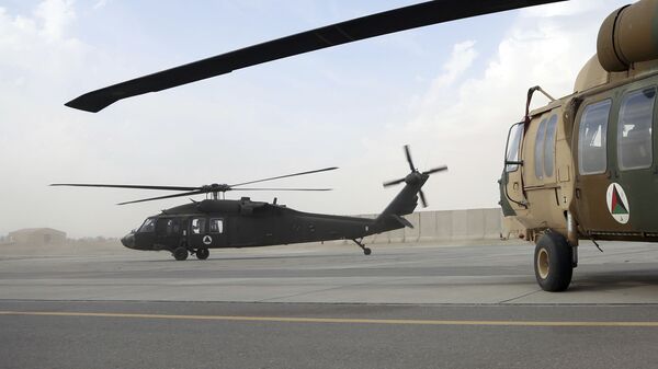 Un hélicoptère américain UH-60 Black Hawk en Afghanistan (archive photo) - Sputnik Afrique