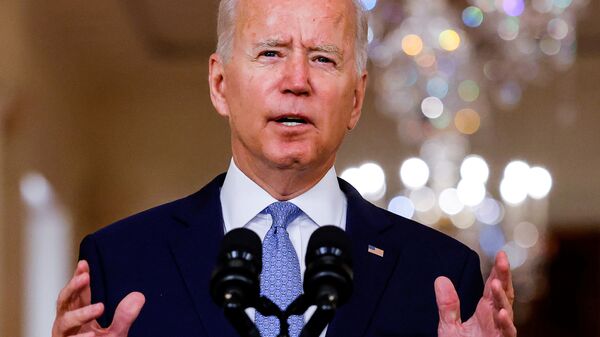 Le président des États-Unis, Joe Biden, prononce un discours - Sputnik Afrique