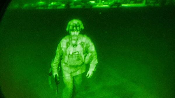 Le dernier soldat américain quittant Kaboul, le 30 août 2021  - Sputnik Afrique