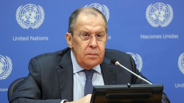 Chef de la diplomatie russe Sergueï Lavrov au siège de l'Onu à New-York - Sputnik Afrique