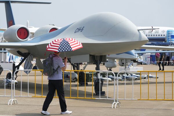 Drone CH-6 au salon Airshow China 2021 à Zhuhai, en Chine. - Sputnik Afrique