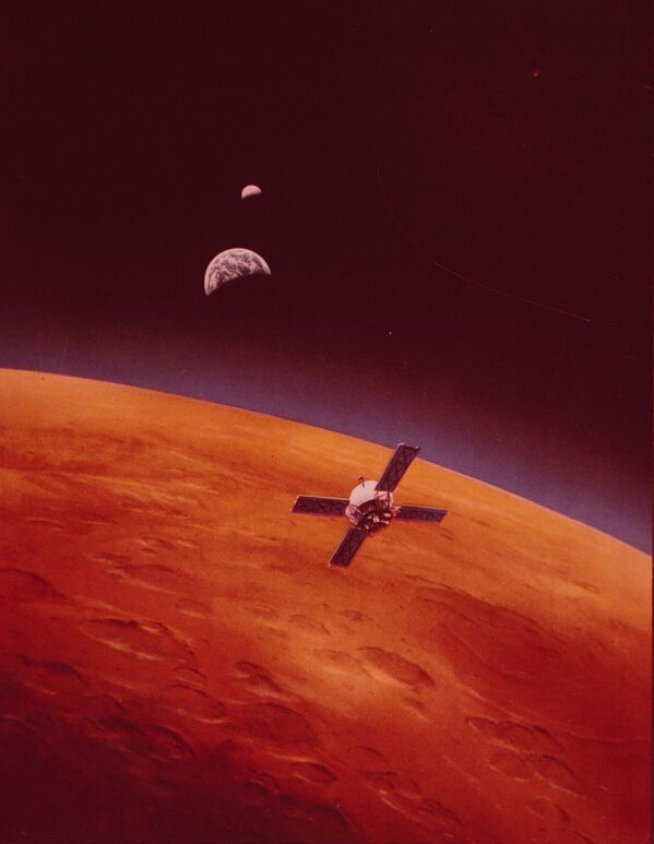 En 1971, Mariner 9 (sur la photo) devient le premier satellite artificiel d&#x27;une autre planète. - Sputnik Afrique
